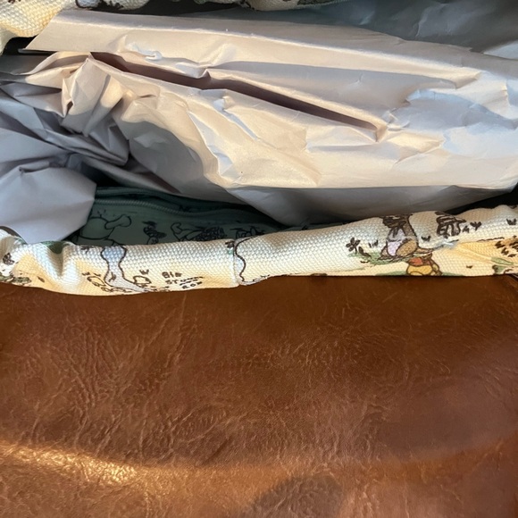 Loungefly Winnie the Pooh Map Print Backpack with Brown Accents NWT - Picture 3 of 3